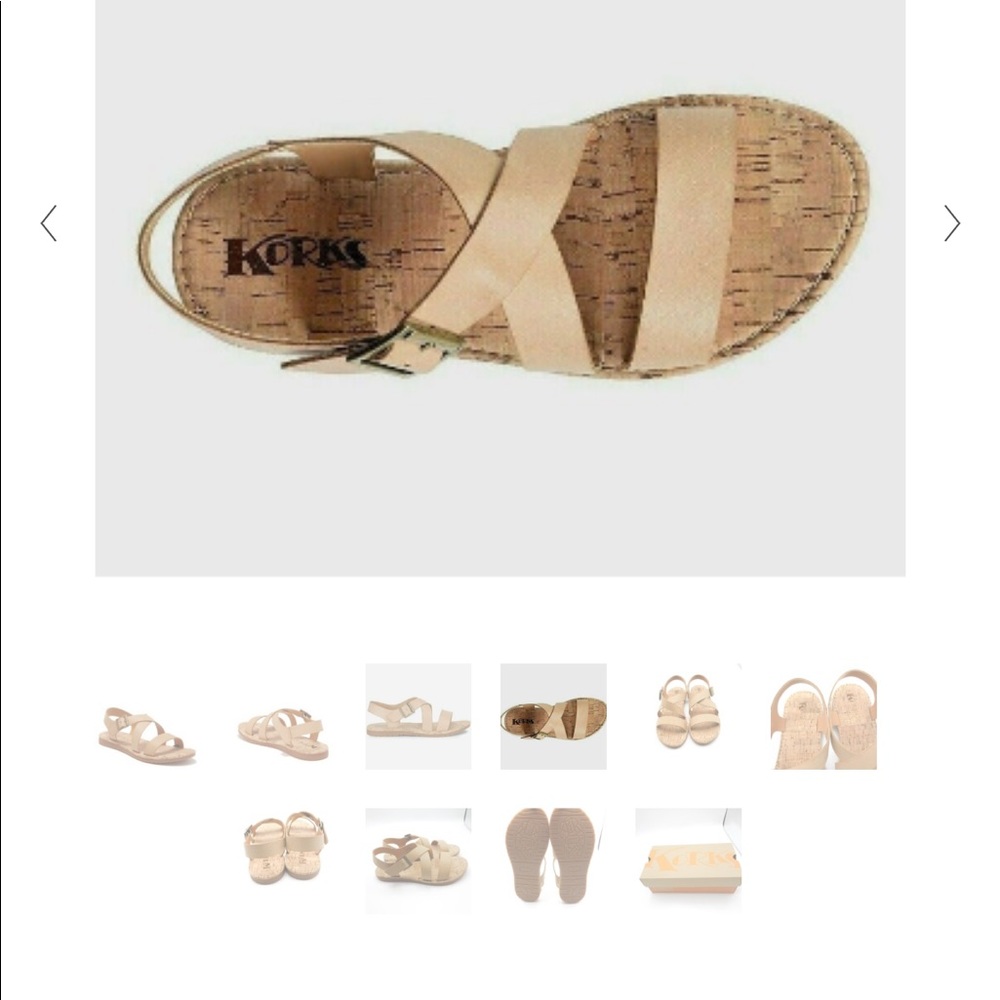 Korks Justicia Strappy Sandals NWOT - Picture 3 of 5